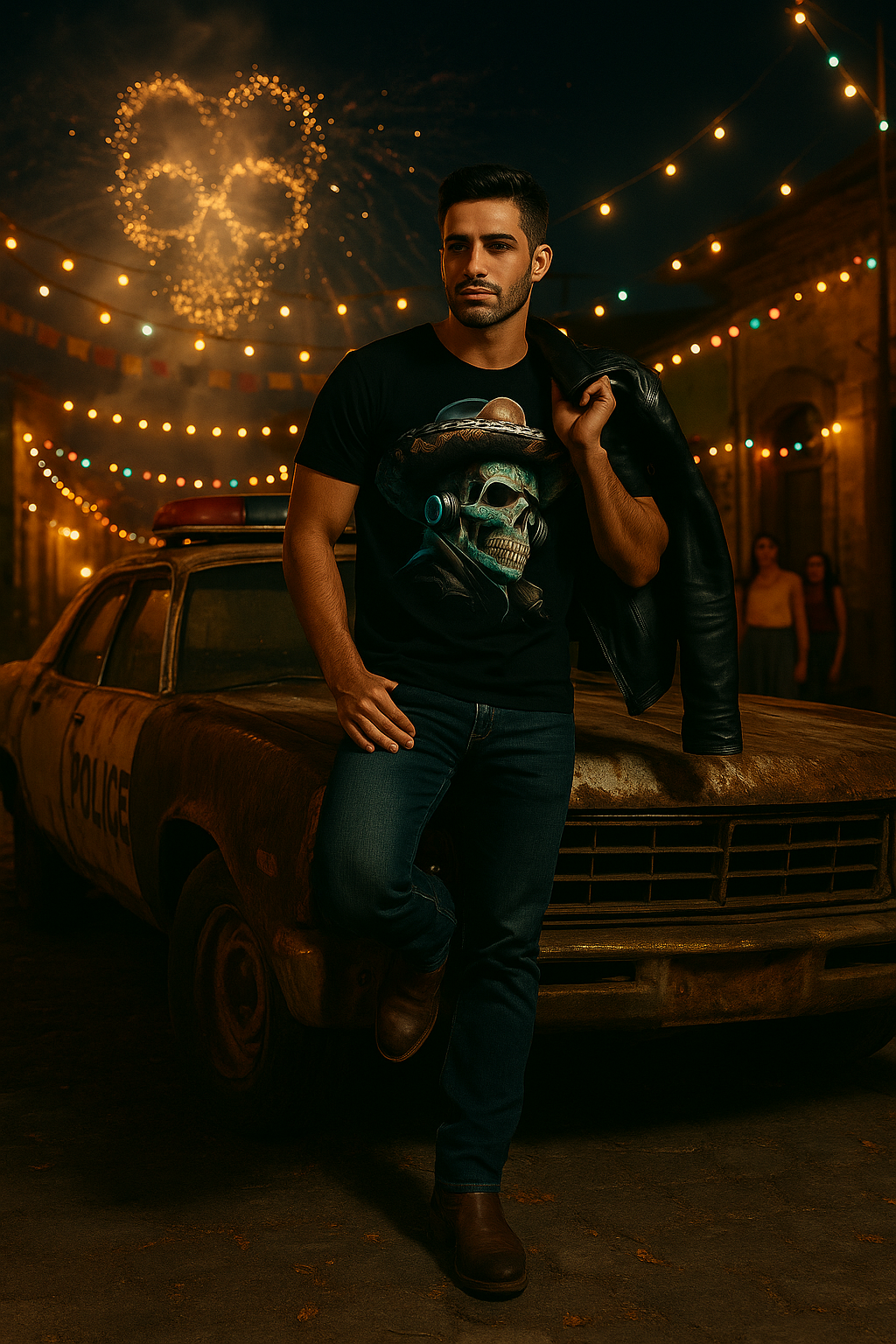 Legendary Mexican Skull T-Shirt – “El Que Nunca Se Quiso Ir” | Día de Muertos Cowboy Vibes