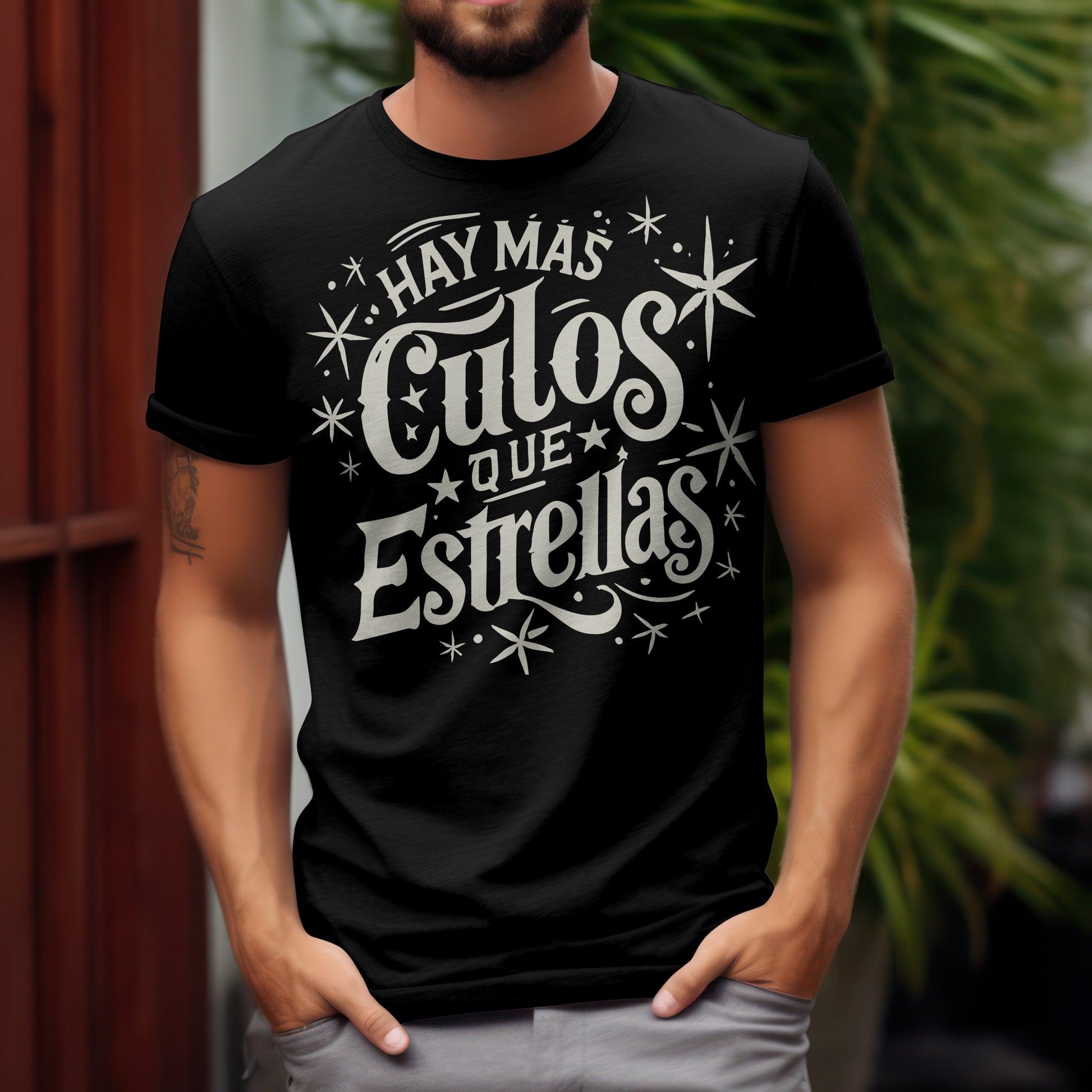 Premium cotton shirt with cheeky Spanish phrase / Playera de algodón premium con frase pícara en español