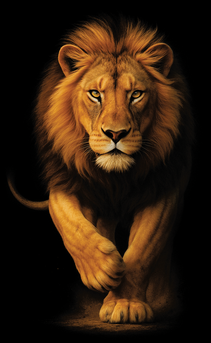 KE CHINGÓN APPAREL Lion T-Shirt 100% Premium Cotton Super Soft Feel Unisex Crewneck Streetwear Tee