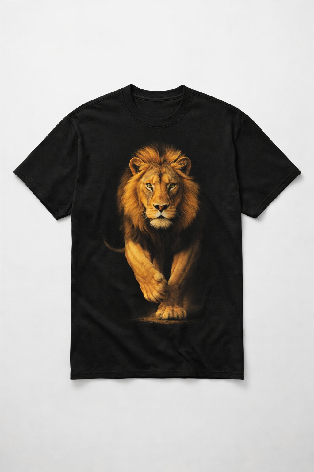 KE CHINGÓN APPAREL Lion T-Shirt 100% Premium Cotton Super Soft Feel Unisex Crewneck Streetwear Tee