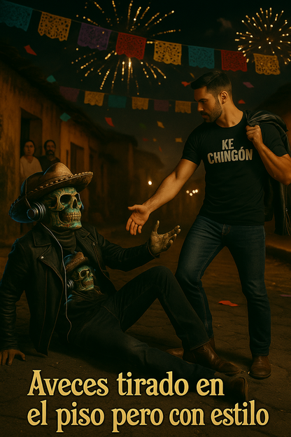 Legendary Mexican Skull T-Shirt – “El Que Nunca Se Quiso Ir” | Día de Muertos Cowboy Vibes